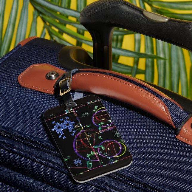 Cascade of Electronic Games Luggage Tag (Front Insitu 1)