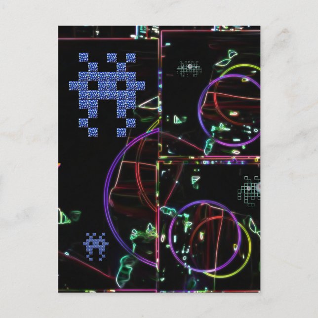 Cascade of Electronic Games Postcard (Front)