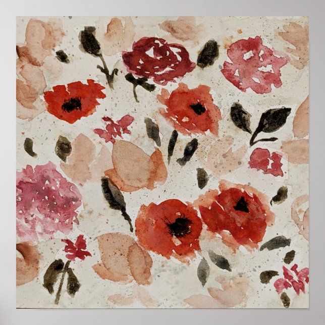 Cascade of Flowers Poster (Front)