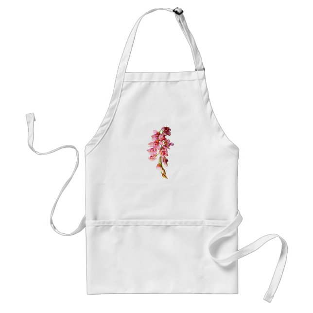 Cascade of Pink Orchids Standard Apron (Front)