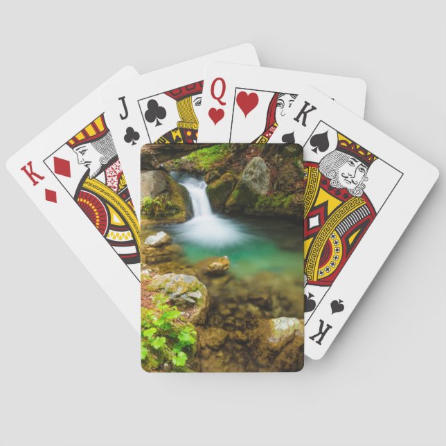 Cascade on Hare Creek, California Playing Cards (Back)