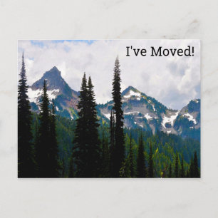 Cascade Peaks Watercolor Change of Address Postcard