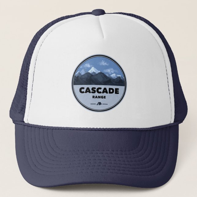 Cascade Range Camping Trucker Hat (Front)