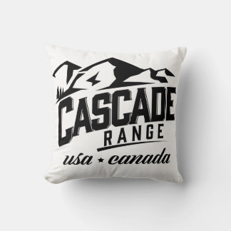 Cascade Range USA Canada logo. Cushion