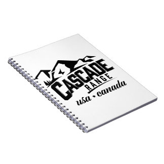 Cascade Range USA Canada logo. Notebook