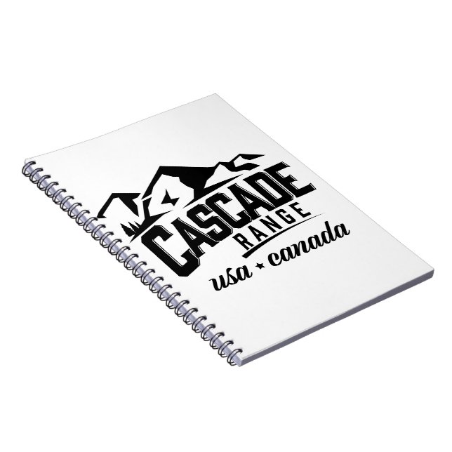 Cascade Range USA Canada logo. Notebook (Right Side)