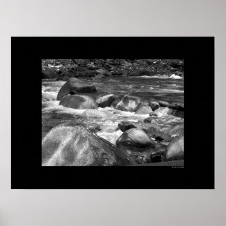 Cascade - River Rocks Poster