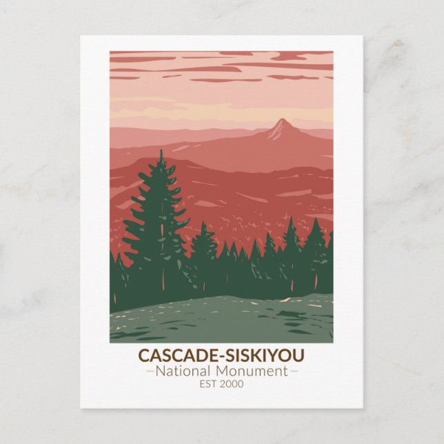 Cascade Siskiyou National Monument Oregon Vintage Postcard (Front)