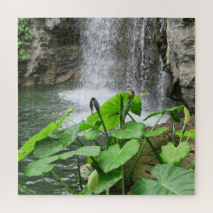 cascade, waterfall, water, landscape, nature, jigsaw puzzle