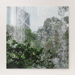 cascade, waterfall, water, landscape, nature, jigsaw puzzle
