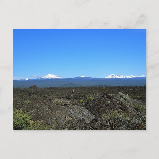 Cascades and Lava Rocks, Oregon Postcard (Front)