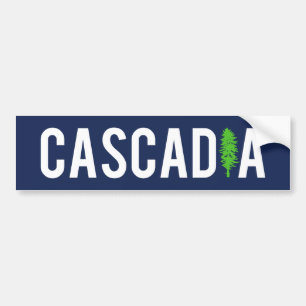 Cascadia Tree Bumper Sticker