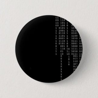 Cascading Binary 6 Cm Round Badge