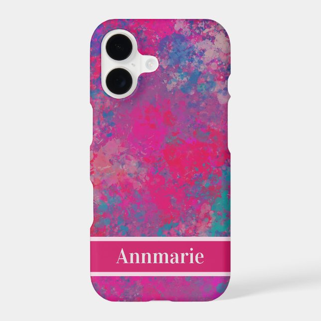 Cascading Colour Abstract Design Pattern (Back)