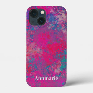 Cascading Colour Abstract Design Pattern iPhone 13 Mini Case