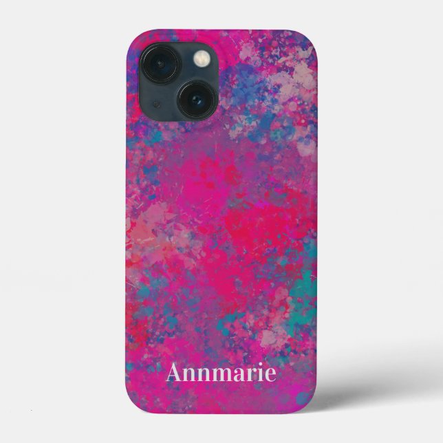 Cascading Colour Abstract Design Pattern Case-Mate iPhone Case (Back)