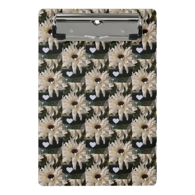 Cascading Flowers & Hearts Mini Clipboard (Front)