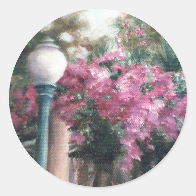 Cascading Flowers sticker (Front)