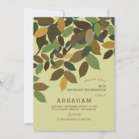 Cascading Leaves Invitation