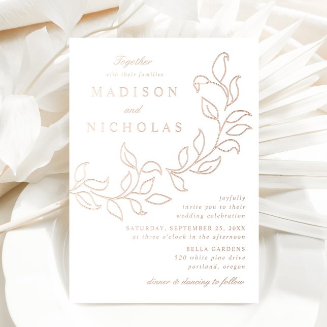 Cascading Leaves Wedding Rose Gold (Creator Uploaded)