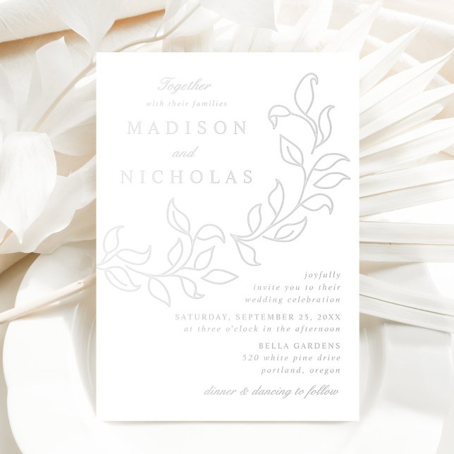 Cascading Leaves Wedding Silver (Creator Uploaded)