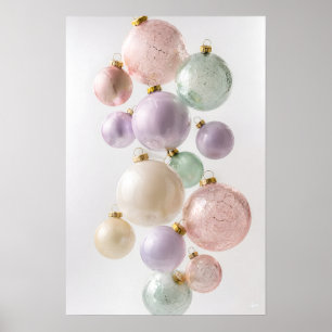 Cascading Ornament Cluster Pastel Dream Poster