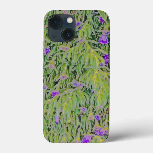 CASCADING PURPLE FLOWERS  AMID GREEN FOLIAGE Case-Mate iPhone CASE (Back)