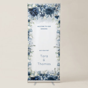 Cascading Roses Wedding Retractable Banner