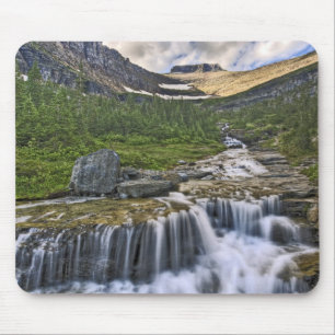 Cascading stream, Glacier National Park, Mouse Mat
