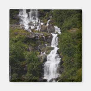 Cascading Volefossen Waterfall Magnet