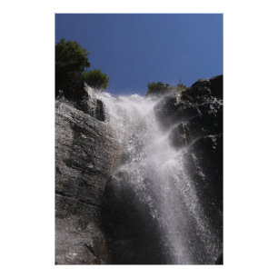 Cascading water photo print