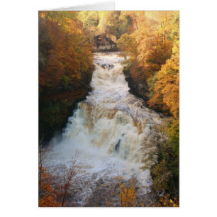 Cascading Waterfall in Autumn Corra Linn