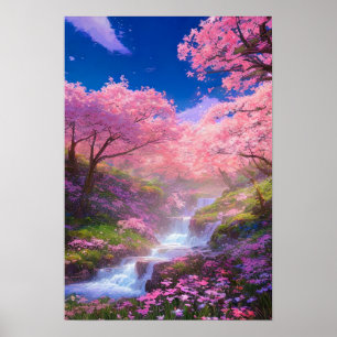 Cascading Whispers of Nature Poster