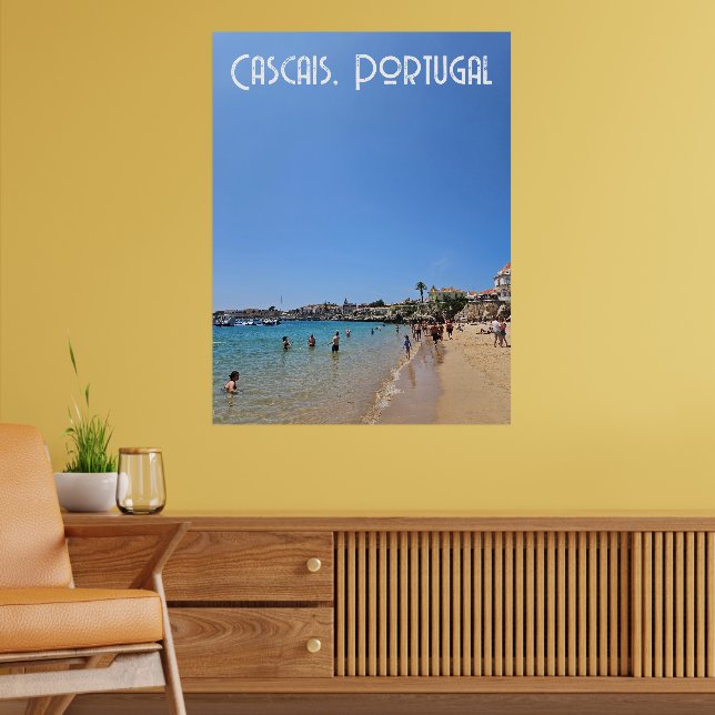 Cascais Beach, Portugal Poster (Living Room 2)