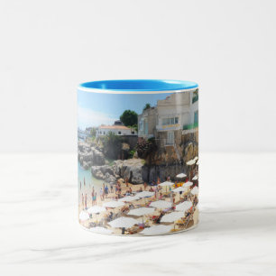 Cascais Beach- The Real Portugal Two-Tone Coffee Mug