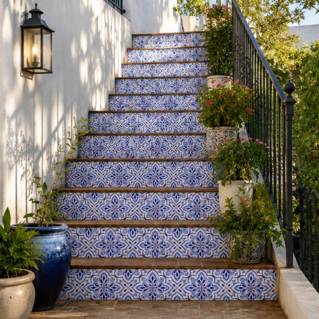 Cascais Elegance Delicate Blue Mediterranean Tile (Creator Uploaded)