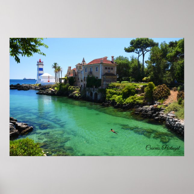 Cascais Portugal Farol Santa Marta Poster (Front)