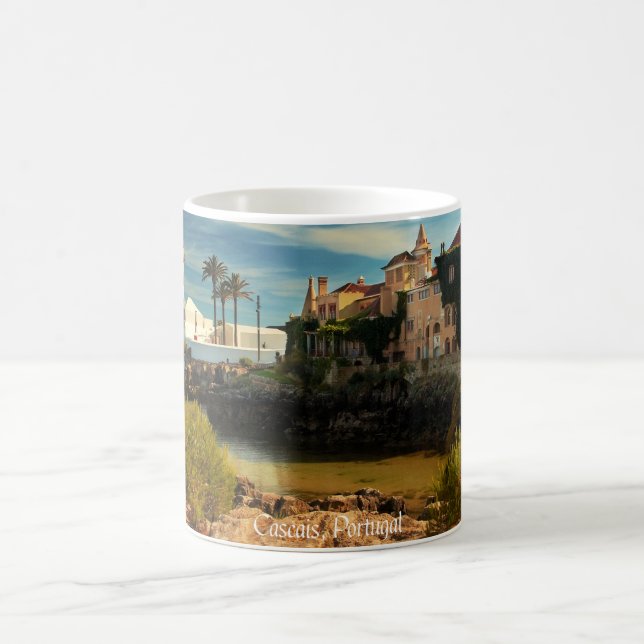 Cascais, Portugal picturesque landscape, Coffee Mug (Center)