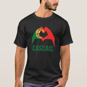 Cascais Portuguese City Love Portugal Flag T-Shirt