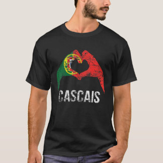 Cascais Portuguese City Love Vintage Portugal Flag T-Shirt
