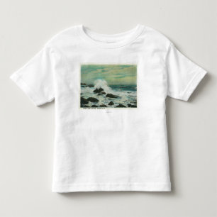 Casco Bay, MaineSurf and Beach Rocks Toddler T-Shirt