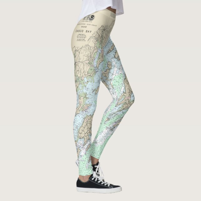 Casco Bay Nautical Chart 13290 Leggings (Right)