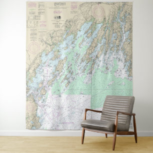 Casco Bay Nautical Chart 13290 Tapestry
