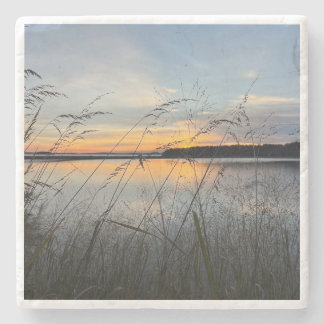 Casco Bay Sunrise at Macworth Island Stone Coaster