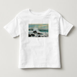 Casco Bay View of the Surf and Rocks Toddler T-Shirt