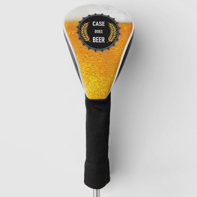 Case Does Beer Golf Driver Head Cover (Front)