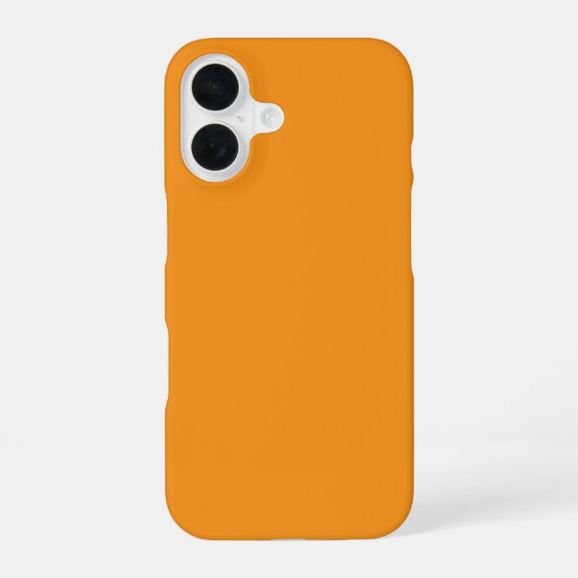 case features a vibrant, warm orange iPhone Case (Back)