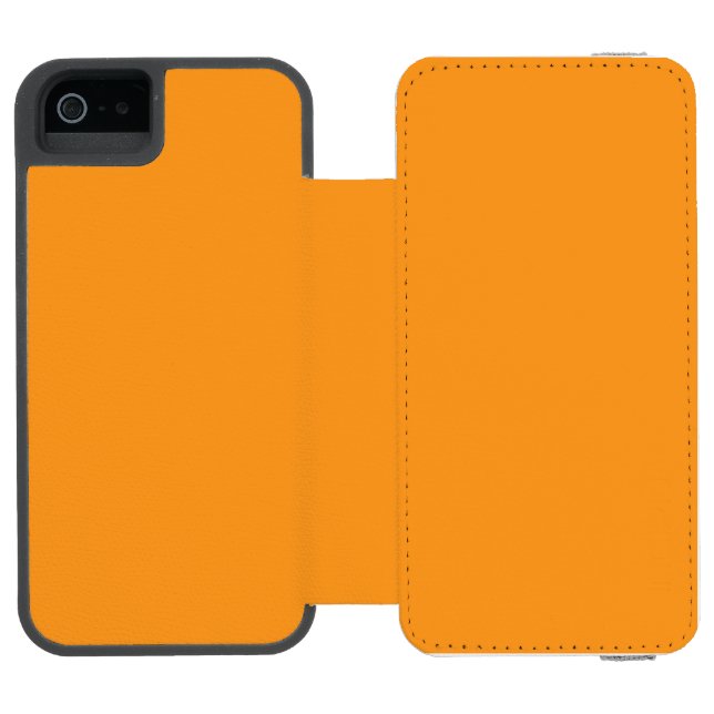 case features a  warm orange iPhone 6 Wallet Case Incipio iPhone Wallet Case (Folio Open)