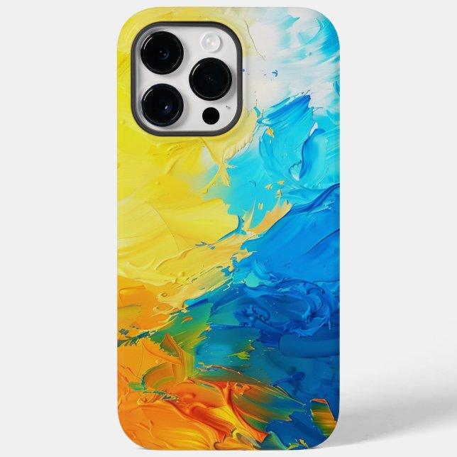 Case for iphone 14 pro max in Ukrainian colours (Back)