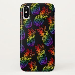 Case for iPhone/iPad with rainbow pineapple.